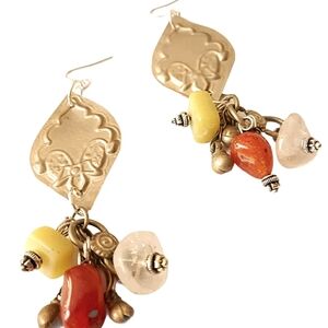 Talisman Gemstone Gypsy Earrings NWT